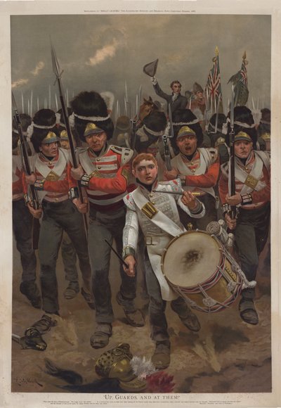 Up, Guards, and at them! Wellington at the Battle of Waterloo by Richard Caton II Woodville